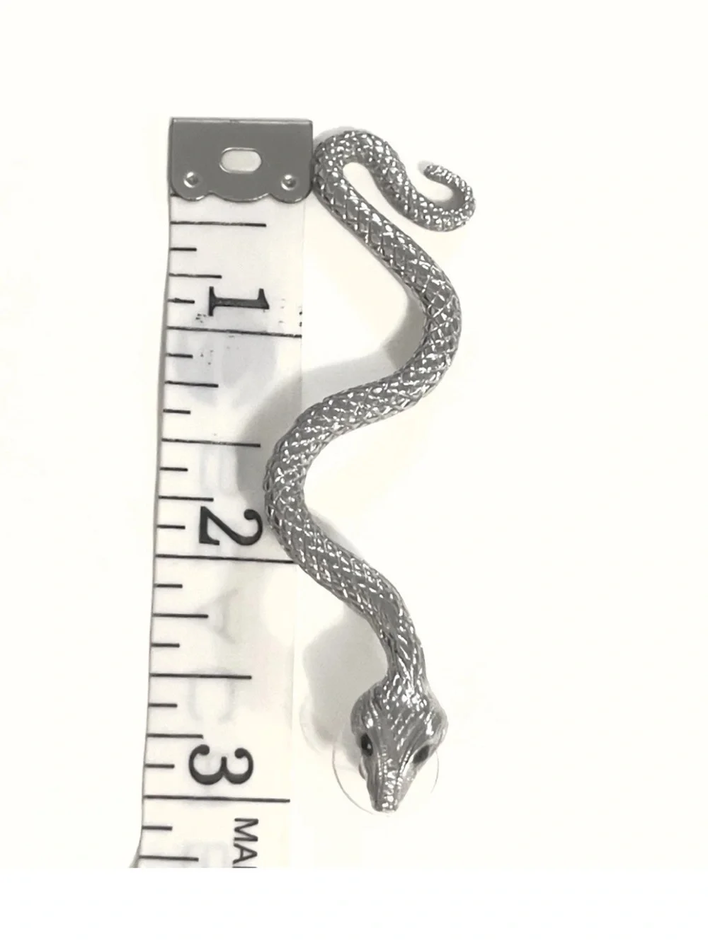 silver winding SNAKE serpent Pin Brooch
